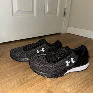 Under Armour Black and White Athletic Shoes